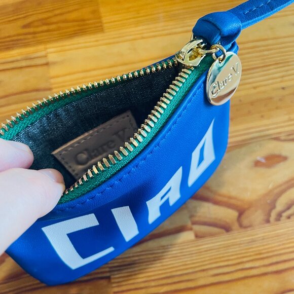 NWT Clare V Electric Blue Ciao Coin Purse - Picture 4 of 7
